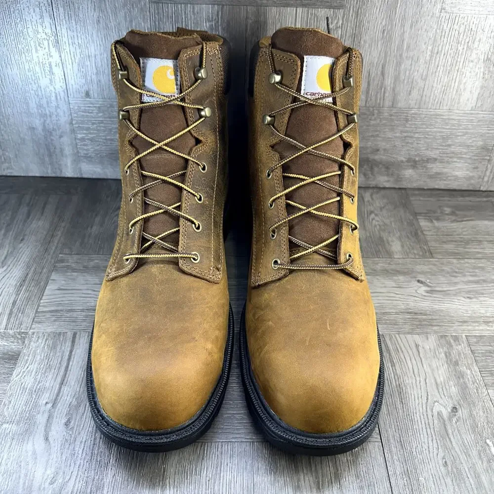 Carhartt Ironwood Work Boots Men's 14 Wide Waterproof Alloy Toe 6" Safety - Picture 3 of 9